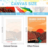 6 Pack Paint by Numbers Kit for Adults Beginners - 10x14 Inch National Park Adult Paint by Number Kits on Canvas, DIY Acrylic Oil Number Painting Kits for Adults, Perfect for Gift Home Decor Offito