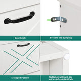 YITAHOME Shoe Cabinet with 4 Flip Drawers, Freestanding Shoe Rack, Shoe Organizer, Narrow Shoe Cabinet for EntryWay Hallway Living Room, White YITAHOME