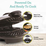 Euro Cuisine WM520 Heart Shaped Iron Waffle Maker - Eco-Friendly PTFE and PFOA Free Non Stick Plates, Perfect for V-Day & Special Occasions, 8-Inch Euro Cuisine