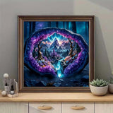 SHICERNHJ Waterfall Diamond Painting Kits for Adults,Crystal Forest Iandscape 5D Diamond Art Kits for Beginners, DIY Full Drill Scenery with Gem Art Home Wall Decor12x12Inch SHICERNHJ