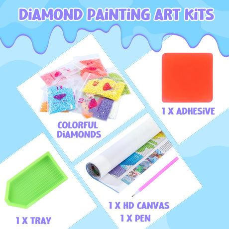 Abstract Grand Piano Diamond Painting Kit for Adults DIY Diamond Painting Art Kit Round Full Gems Craft Colorful Graffiti Music Art Diamond Painting for Home Wall Decor 12x16inch UPABLUNSO