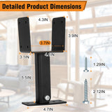 4x4 Heavy Duty Roof Riser Brackets Kit, 3PCS Roof Riser Brackets for Patio Cover, Adjustable Roof Riser Brackets, 304 Stainless Steel Patio Roof Riser, Roof Mount Pergola Brackets (Black Finish) P Polerden