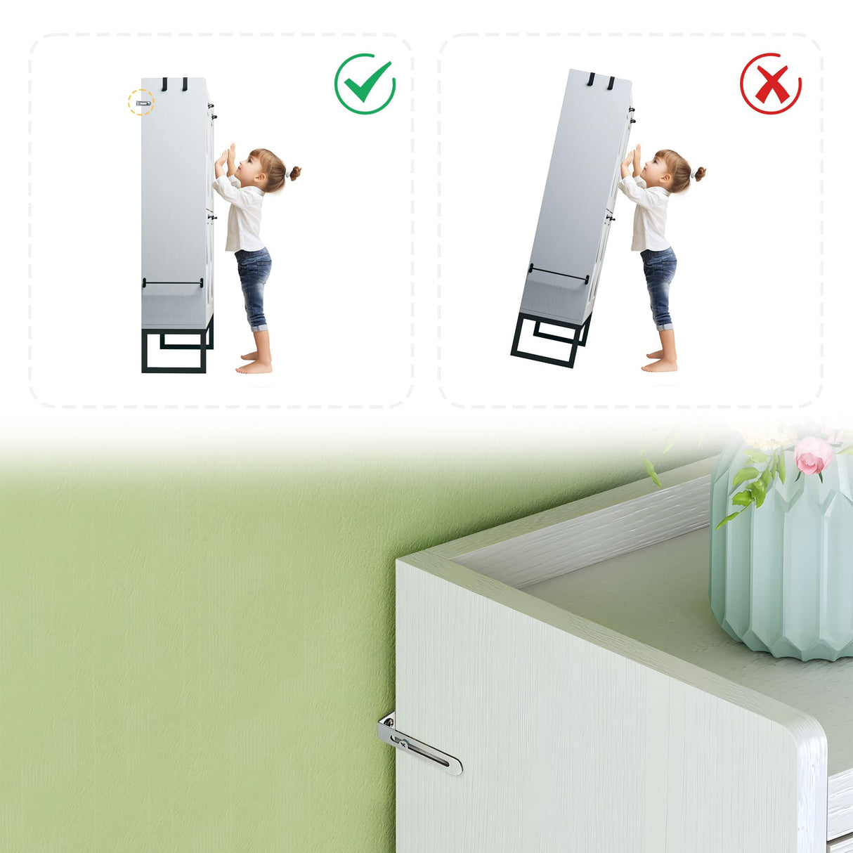 HUAHUU Shoe Cabinet with 4 Flip Drawers, Shoe Storage Cabinet with Mounted Rack & Adjustable Shelves, Shoe Cabinets Storage for Entryway, Hallway, Narrow Shoe Cabinet with Metal Legs, White HUAHUU