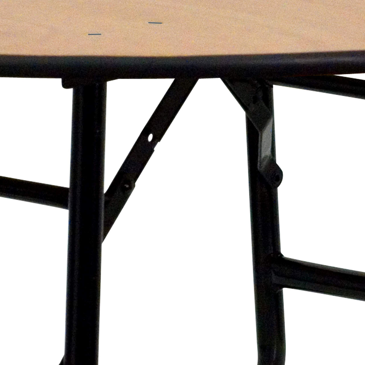Flash Furniture Furman 4-Foot Round Wood Folding Banquet Table with Clear Coated Finished Top, 48 in Round, Natural Flash Furniture
