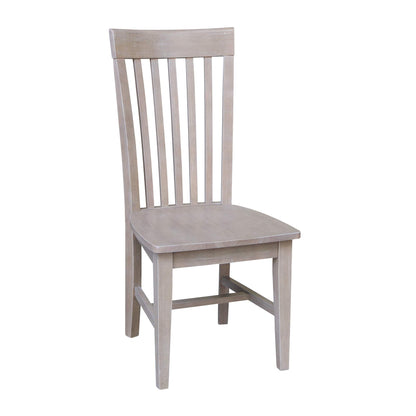 International Concepts Cosmo Chair Washed Gray Taupe - WoodArtSupply