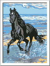 Ravensburger - Beach Horse CreArt Paint by Numbers Kit | Fun & Easy DIY Art for Kids Age 11+ | Creative Gift Idea for Birthdays & Holidays Ravensburger