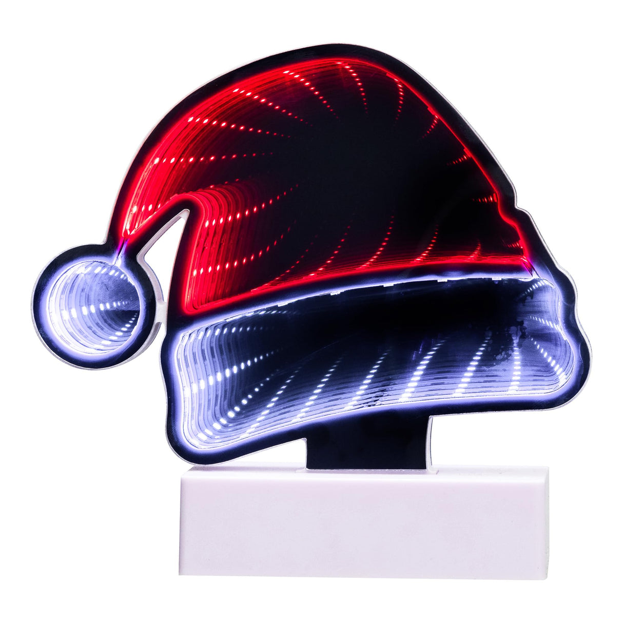 Northlight LED 3D Santa Hat Christmas Infinity Mirror - 6.5" Northlight