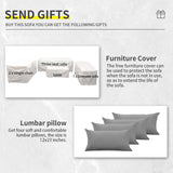 Lviden 5 Piece Wicker Patio Furniture Sets Outdoor Conversation Set, PE Rattan Sectional Sofa Couch with Storage Table and Non-Slip Grey Cushions, Furniture Covers Included Lviden