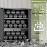 SUNCROWN Metal Storage Cabinets, 36”Locking Cabinet with Doors and Adjustable Shelves, Steel Utility Tool Garage Cabinets for Home, Office, Kitchen,Warehouse, Black SUNCROWN