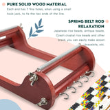 INDIVSHOW The Wooden Bead Loom Set with 20g Seed Bead,Needle,Cotton Thread,Needle Threader,Tweezre and Some Small Accessories,Tools for Bracelet,Necklace,Belts Jewelry Making INDIVSHOW