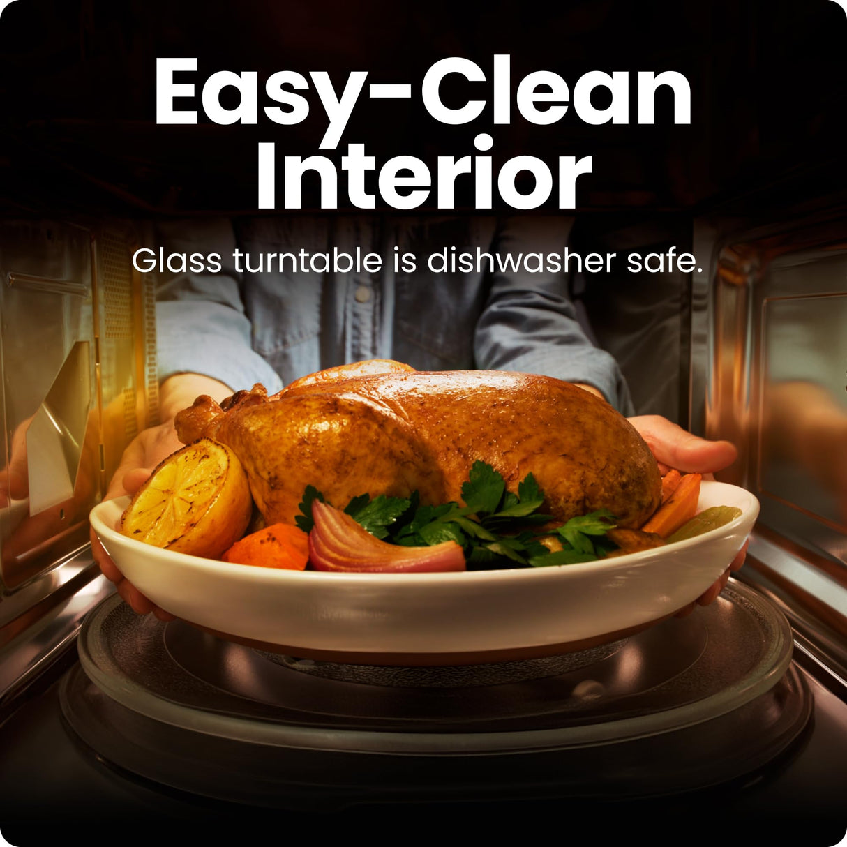 Chefman Countertop Microwave Oven 1.1 Cu. Ft. Digital Stainless Steel Microwave 1000 Watts with 6 Auto Menus, 10 Power Levels, Eco Mode, Memory, Mute Function, Child Safety Lock, Easy Clean Chefman