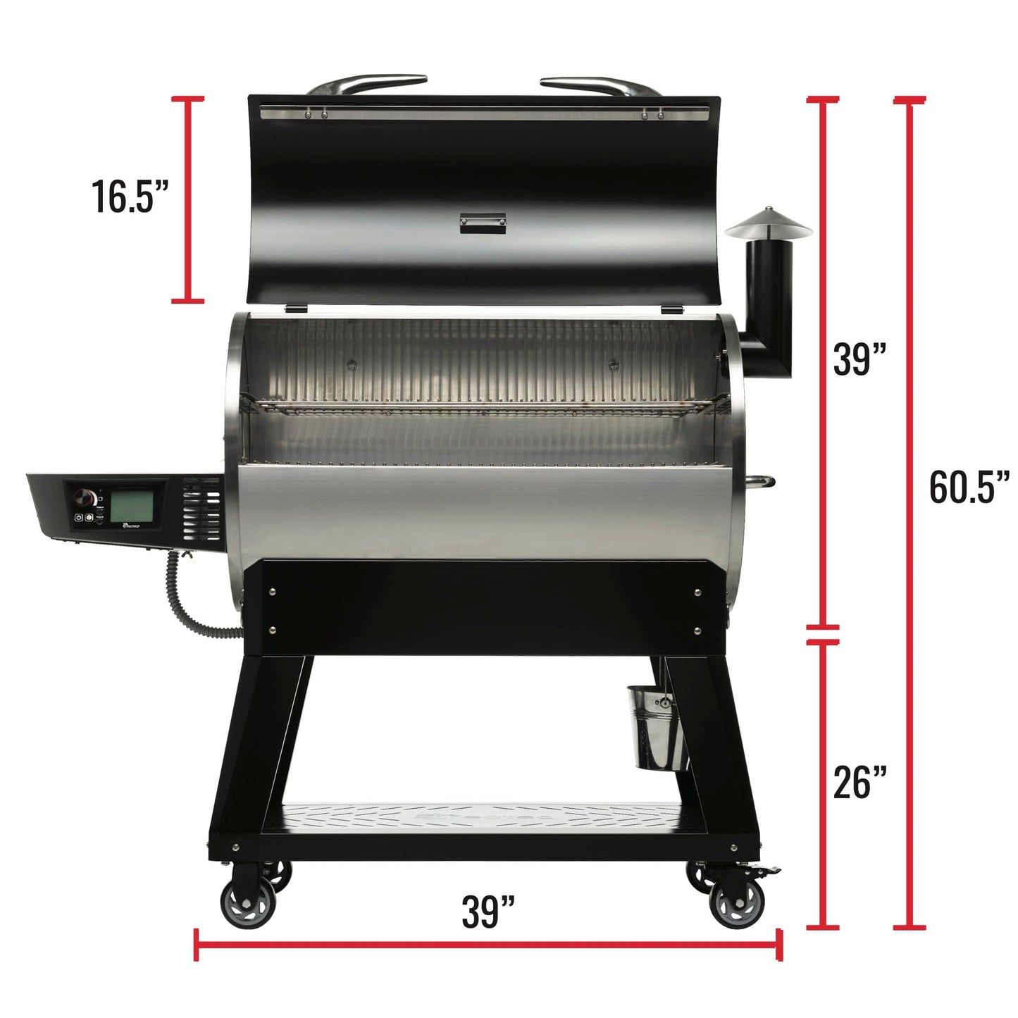 recteq Pellet Grill Smoker - Flagship 1100, Wood Pellet Smoker, BBQ Pellet Smokers, Wi-Fi Smart Grill, 1100 Sq. In. Cook Space, Pellet Smoker Grill, 40 lbs Hopper, 40 Hr Cooking