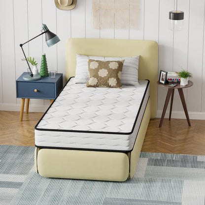 PayLessHere 8 Inch Mattress Medium Firm Spring Mattress Cool Sleep Pressure Relief Fiberglass Free Twin Size Mattress in a Box CertiPUR-US Certified Breathable Foams Mattress