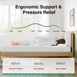 Novilla 8 Inch Queen Size Mattress, Queen Memory Foam Mattress with Breathable Comfort & High-Density Support Foam for Pressure Relief & Comfortable Sleep, Mattresses in a Box with Edge Support Novilla