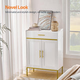 HOOBRO Shoe Cabinet with Doors, 5-Tier Shoe Storage Cabinet with Drawers, 36.6'' Tall Shoes Rack Organizer Cabinet, Wooden Shoe Cabinet Storage for Entryway, Adjustable Shelves, White DW14SC01 HOOBRO