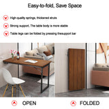 CQAEBGS 39.4"x19.7" Wall Mounted Folding Dining Table Laundry Folding Table, Fold Down Desk for Small Saving Spaces Floating Desk for Kitchen & Dining, Work Bench (Gray, 39.4"x19.7") CQAEBGS