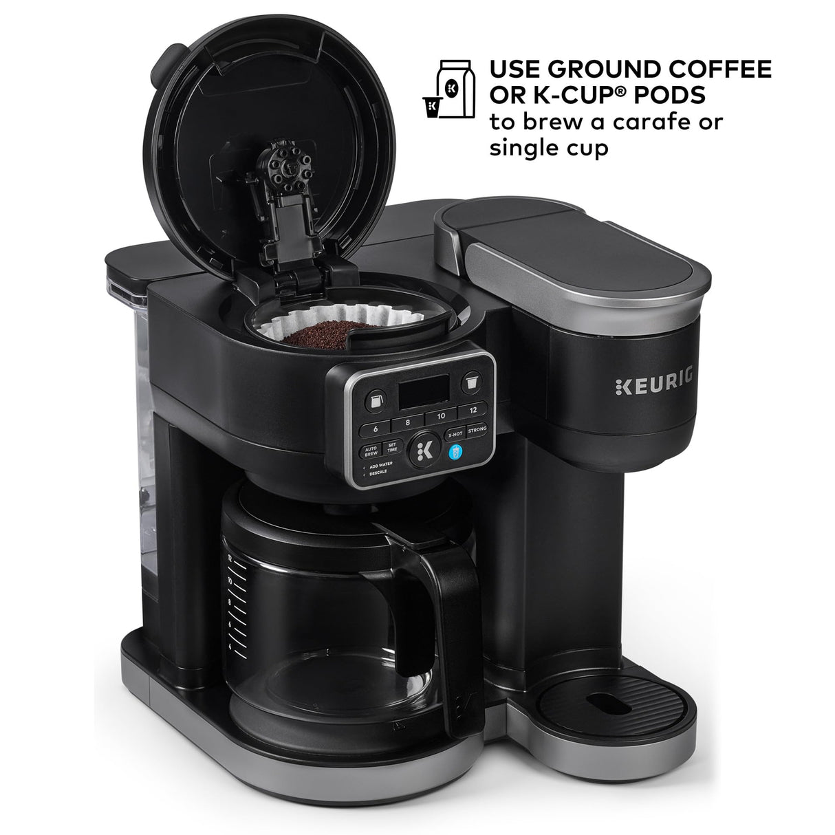 Keurig K-Duo Hot & Iced Single Serve & Carafe Coffee Maker, MultiStream Technology, 72oz Reservoir (Gen 2) Keurig