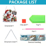 ARPADAMO Christmas DIY 5D Tabletop Diamond Art Painting Kit,Desktop Ornament Special Shaped Rhinestone Desk Placement Ornament,Home Stand Up Gem Painting Craft Kit,Gift (Christmas Snowman) ARPADAMO