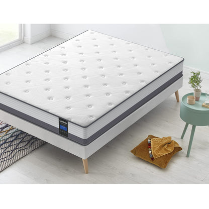 Coolvie 10 Inch Twin Mattress, Twin Size Hybrid Mattress Built in Pocketed Coils and Gel Memory Foam Layer, Low Motion Transfer & Breathable Twin Mattress in A Box