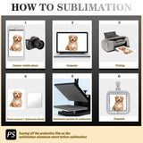 Junkin 24 Pcs Diamond Square Sublimation Rhinestone Trays Pendant Set Including 6 Double Sided Blank Rhinestone Bezel Trays 6 Pcs Thick Chains with 12 Sublimation Discs for Making Junkin