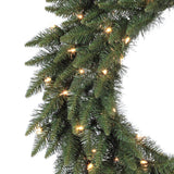 Vickerman Pre-lit Camdon Fir Artificial Wreath with 200 Warm White LED Lights, 48 Inch (A861049LED) Vickerman