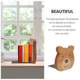 2PCS Animal Bear Modeling Bookends Metal Iron Bookends Book Holding Stands Cabin Decorative Farmhouse Rustic Bookshelf Decor Tabletop Shelves Nonskid Book Stoppers Cabilock