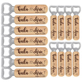 Personalized Wedding Favor Gifts for Guest, Wooden Bottle Openers Set with customized Couple's Name & Wedding Date, Pack of 15, 20, 25, 30, 40, 50, BAYLN