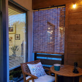 Bamboo Shades Blinds 65" 34" 38" 62" 52" 26" 36" Bamboo Roller Blinds Blackout Roll Up Shades for Windows Outdoor Privacy Cordless Reed Curtain(74" W x 48" H) Generic