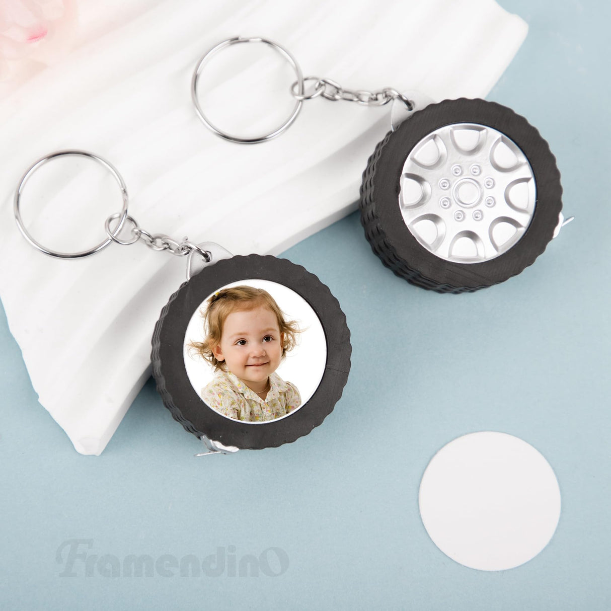 Framendino, 8 Pack Sublimation Measuring Tape Blanks Sewing Tape Measure 39.3 Inch Long for Office Framendino