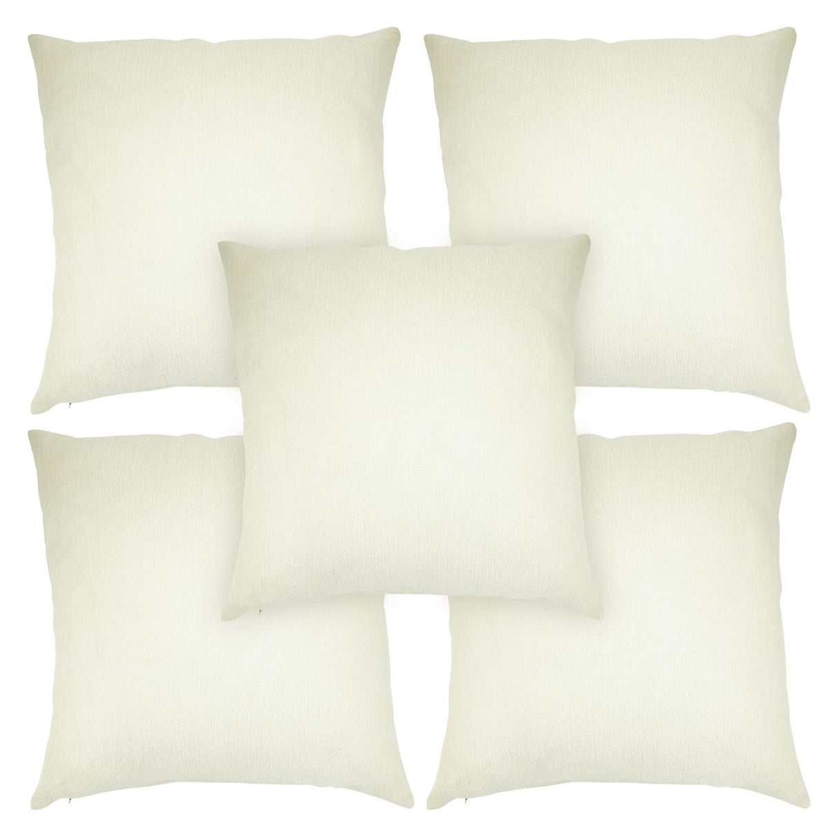 Bright Creations 5 Pack 20x20 Sublimation Pillow Covers Blank, Linen Sublimation Pillow Case with Invisible Zipper Bright Creations