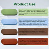 Brown Tripoli Polishing Compound for Buffing Wheel - Buffing Compound for Aluminum & Stainless Steel & Wood(1 Oz/Brown) WENESTR