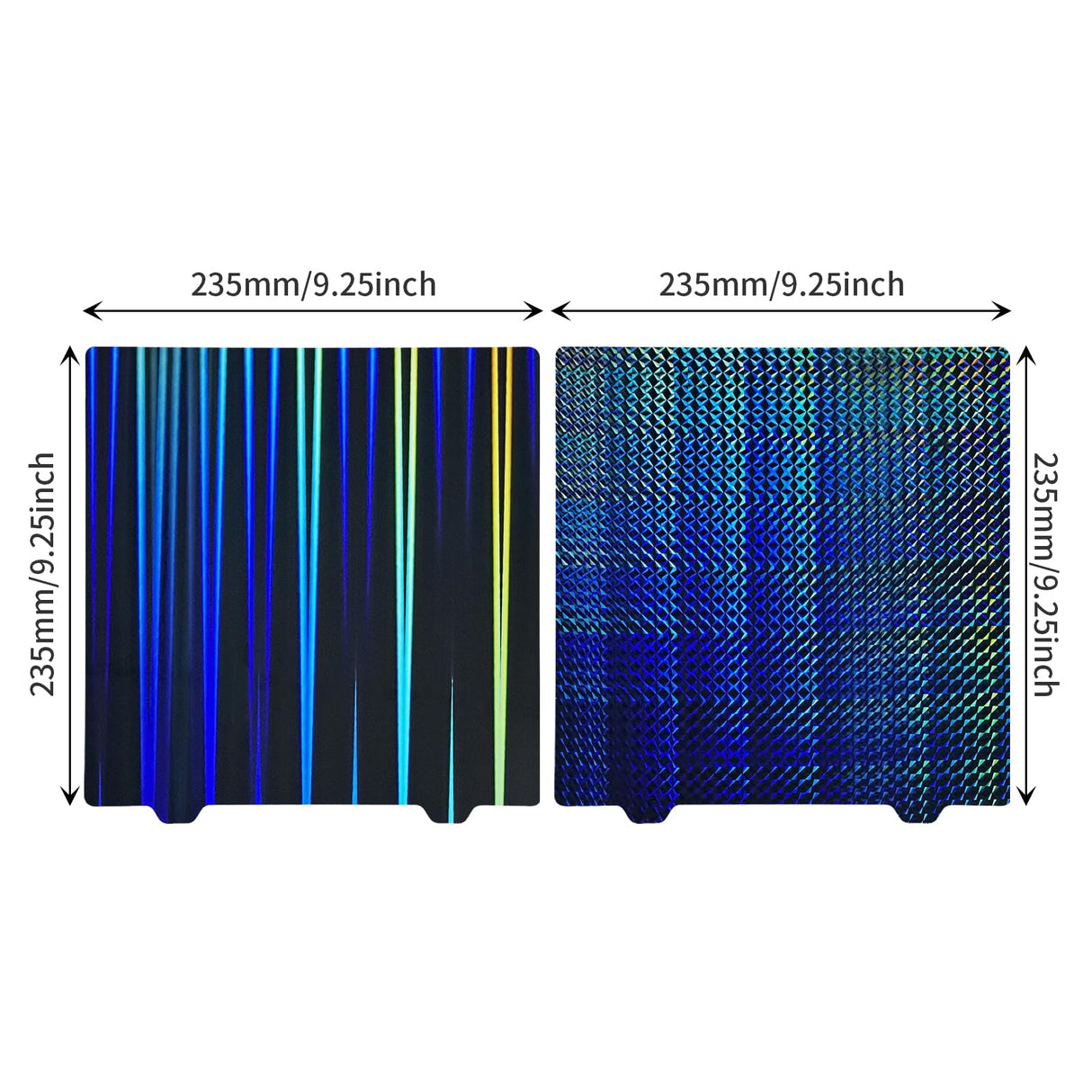 FYSETC Elego Neptune3 Pro H1H Build Plate - Light Beam+Phantom Print Bed 235x235mm: Flexible Spring Steel Sheet No Base for Ender 3 / Adventure 5M / Neptune4 /Ender 3 Pro V2 Neo 3D Printer Platform FYSETC