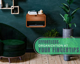 Comfify Modern Nightstand Bamboo Floating Nightstand with Drawer - Brown- Small Nightstand with Midcentury Modern Vibe - Unique Design, Easy Installation, Clear Instructions Comfify