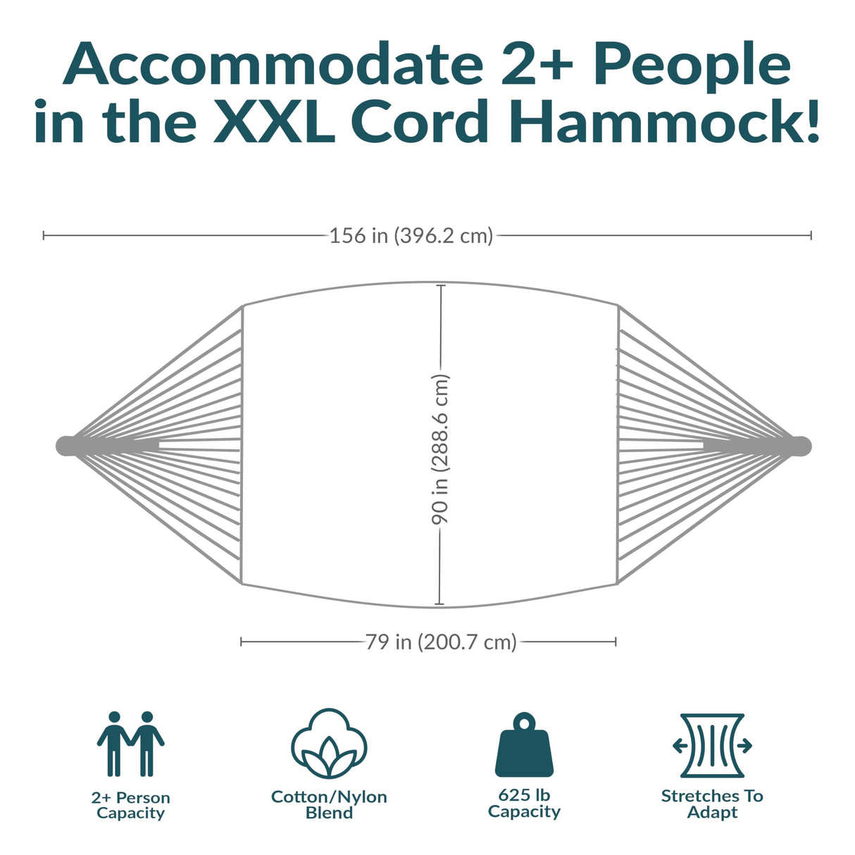 Sunnydaze Handwoven XXL Thick Cord Mayan Double Hammock for Outside - 625-Pound Capacity Heavy-Duty Outdoor Hammock - Black/Natural Sunnydaze