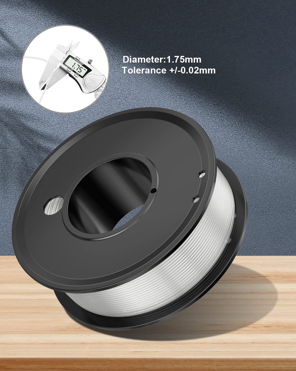 FAHKNS 3D Printer Filament PLA Glow in The Dark 1.75mm 3-D Printing Materials Purple Print Filiment 1.75 mm Dimensional Accuracy ±0.05mm Filimate Vacuum Pack 1KG Spool Fillament FDM Fillamentum Rolls FAHKNS