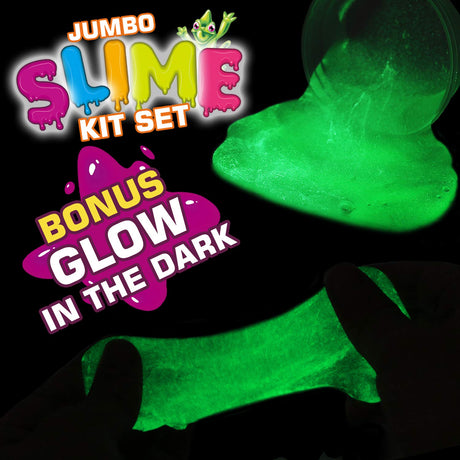 126 Pcs DIY Slime Making Kit for Girls Boys - Birthday Idea for Kids Age 5+. Ultimate Slime Supplies Include 28 Crystal Slime, 2 Glow in The Dark Powder, 48 Bottle Glitter Jar etc. BYONEBYE