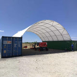 Shipping Container Canopy Shelter, Stable & Durable Cover Storage Container Roof (11oz PE, 20'x20') CHERY INDUSTRIAL.COM