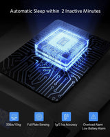 Large Digital Kitchen Scale, Drcowu 15kg Food Kitchen Scales for Baking, Cooking, Keto and Meal Prep, Food Weight Scale with 1g Accuracy and LCD Display, Easy to Read, Grams and Oz (Black) Drcowu