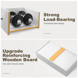 EnHomee White Dresser, Dresser for Bedroom with 10 Drawers Wood Dresser with Smooth Metal Rail, Large Dressers & Chests of Drawers Wide Dresser, White 52.2W*15.8" D*35.8" H EnHomee