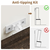 IDEALHOUSE Farmhouse Narrow Hall Tree with Bench, 23.6" Small Entryway Organizer with 5 Hooks, 2 Cubbies & Barn Door Shoe Storage Cabinet for Apartment, Mudroom, Hallway, Grey IDEALHOUSE