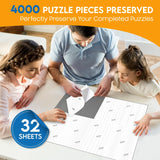Nariolar Puzzle Saver Sheets - 32 Sheets Preserves 4x1000 Piece Jigsaw Puzzles in Minutes Nariolar