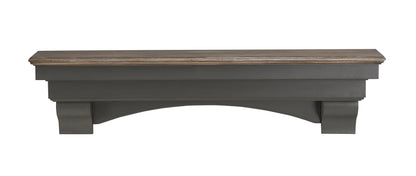 Pearl Mantels ARYB7249927 Style with Attitude Versatile Wood Mantel Shelf, 72" L & 10" D, Patio Distressed