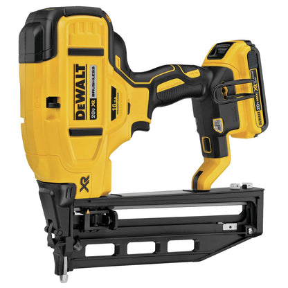 DEWALT 20V MAX* XR Finish Nailer, Cordless, Straight, 16GA (DCN662D1) - WoodArtSupply