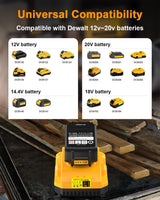 DCB112 20V MAX Battery Charger Replacement for Dewalt Battery Charger, Compatible with Dewalt 12V-20V Battery COOMYXIN