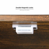 FEANDREA Litter Box Enclosure, Cat Litter Box Furniture Hidden, with Front Entry, Modern Cat House for Indoor Cat, Kitty, Side End Table, 32.4 x 20.9 x 19.7 Inches, Rustic Brown UPCL001X01 Feandrea