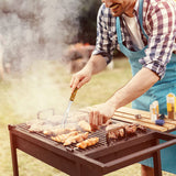 Ponpon 2Pcs Meat Forks Stainless Steel Carving Fork with Wooden Handle Barbecue Fork for Cooking Kitchen (2) Ponpon