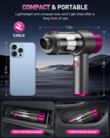 EYYA Handheld Car Vacuum Cleaner Cordless, 15000PA High Power Car Vacuum Cleaner & Air Duster, 4-in-1 Portable Mini Car Vacuum Cleaner with LED Light, Hand Held Vacuum Cleaner for Car Home Office EYYA