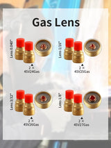 Alffun 58 PCS TIG Welding Torch Kit 040"~1/8" Gas Lens Setup WP-9/20/25 Alffun