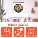 Wooden Puzzles for Adults - Flat Puzzle with 3D Visual Effect Dragon Puzzle, Unique Shape 100 Pieces Wooden Jigsaw Puzzles, Paper Sculpture Modern Art Puzzle, Good Gift Idea for Family(S-8.5 * 8.5in) Pijesaksa