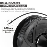 JAREES Petg Filament 1.75,Black Matte Petg 3D Printing Filament 1.75mm Dimensional Accuracy +/- 0.02 mm, 1Kg Spool(2.2lbs),Fit Most FDM Printers JAREES